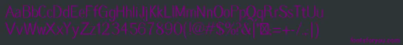 Шрифт CastamereSans – фиолетовые шрифты на чёрном фоне