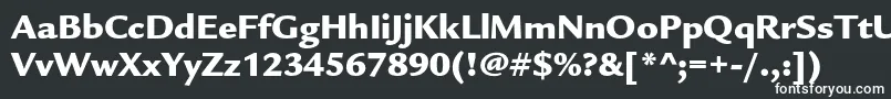LegacysansstdUltra Font – White Fonts on Black Background