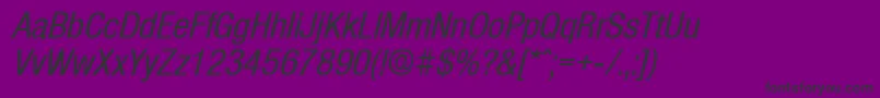 OlnovaMediumcondita Font – Black Fonts on Purple Background