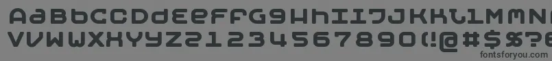 フォントMobyBold – 黒い文字の灰色の背景