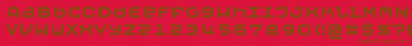 MobyBold Font – Brown Fonts on Red Background