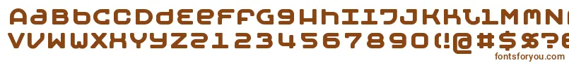 Шрифт MobyBold – коричневые шрифты на белом фоне