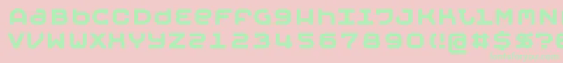 MobyBold Font – Green Fonts on Pink Background