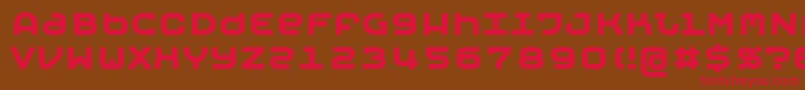 MobyBold Font – Red Fonts on Brown Background