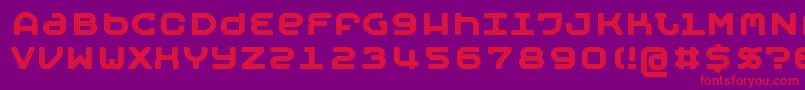 MobyBold Font – Red Fonts on Purple Background