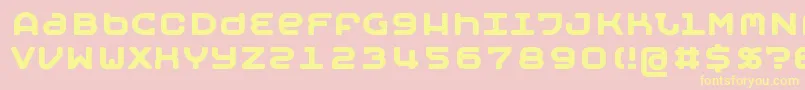 MobyBold Font – Yellow Fonts on Pink Background