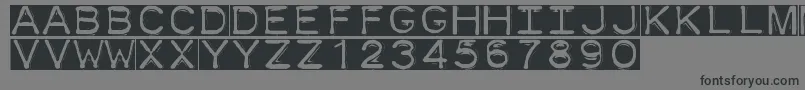 Dymofontinvers Font – Black Fonts on Gray Background