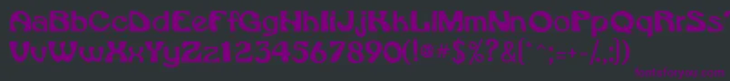 Vroomssk Font – Purple Fonts on Black Background