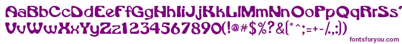 Vroomssk Font – Purple Fonts on White Background