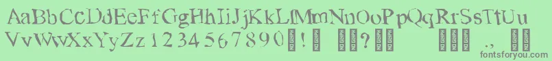 Más sobre la fuente TearsonfreshfruitRegular fuente TearsonfreshfruitRegular – Fuentes Grises Sobre Fondo Verde