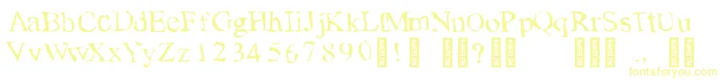 Шрифт TearsonfreshfruitRegular – жёлтые шрифты