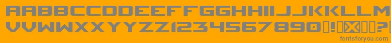 Sm Font – Gray Fonts on Orange Background