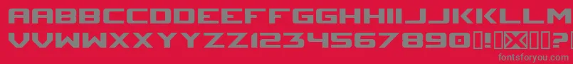 Sm Font – Gray Fonts on Red Background