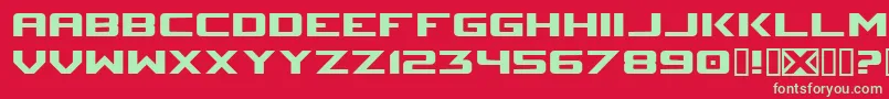 Sm Font – Green Fonts on Red Background