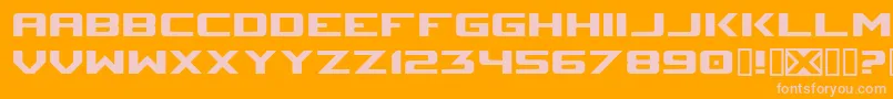 Sm Font – Pink Fonts on Orange Background