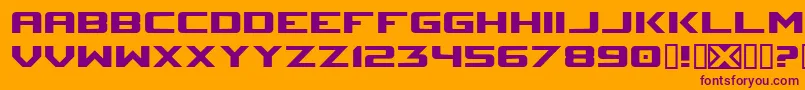 Sm Font – Purple Fonts on Orange Background