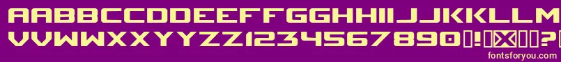 Sm Font – Yellow Fonts on Purple Background