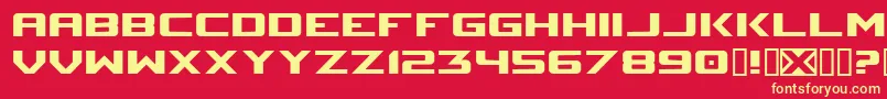 Sm Font – Yellow Fonts on Red Background