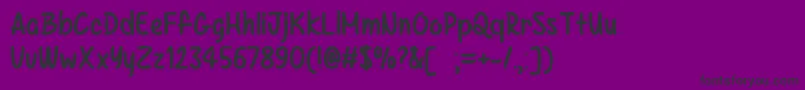 KazincbarcikaTtf Font – Black Fonts on Purple Background