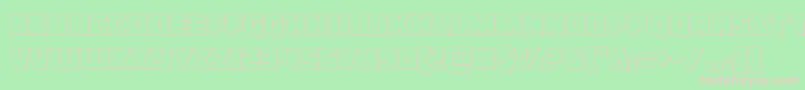 Libertylegionout Font – Pink Fonts on Green Background