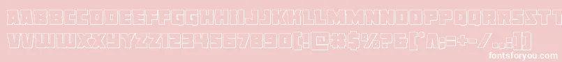 Libertylegionout Font – White Fonts on Pink Background