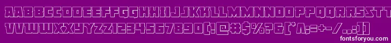 Libertylegionout Font – White Fonts on Purple Background