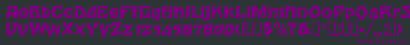 Шрифт Talon – фиолетовые шрифты на чёрном фоне