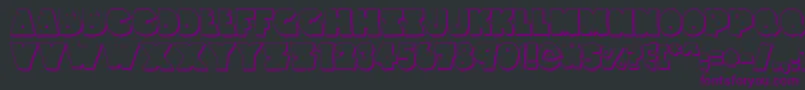 ThunderThighsShadow Font – Purple Fonts on Black Background