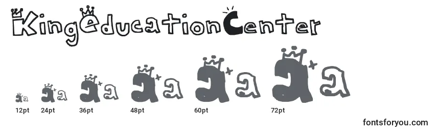 KingEducationCenter Font Sizes
