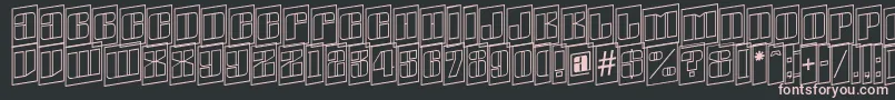 AGlobuscmotlspup Font – Pink Fonts on Black Background