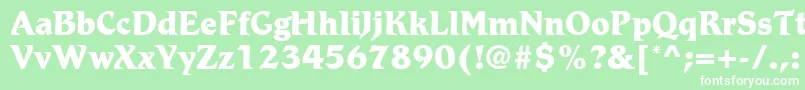 RomicLtExtraBold Font – White Fonts on Green Background