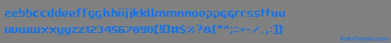 Roadwc98 Font – Blue Fonts on Gray Background