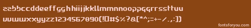 Шрифт Roadwc98 – розовые шрифты на коричневом фоне
