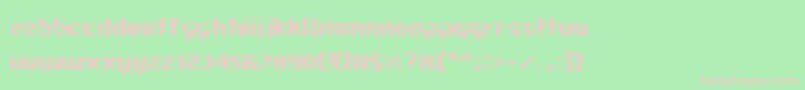 Roadwc98 Font – Pink Fonts on Green Background