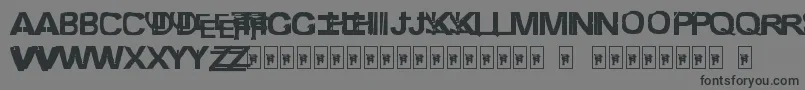 FreestylerAncientF6modified Font – Black Fonts on Gray Background