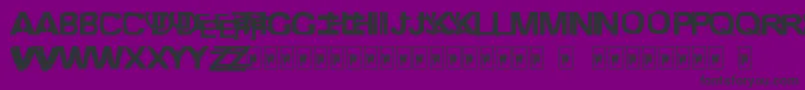 FreestylerAncientF6modified Font – Black Fonts on Purple Background