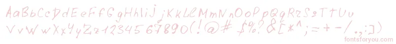 LazyCrazy Font – Pink Fonts on White Background