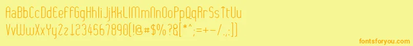 Wytherne Font – Orange Fonts on Yellow Background
