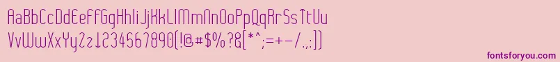フォントWytherne – ピンクの背景に紫のフォント