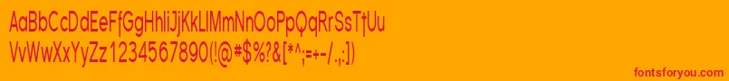 Шрифт Sfflorencesanscomp – красные шрифты на оранжевом фоне