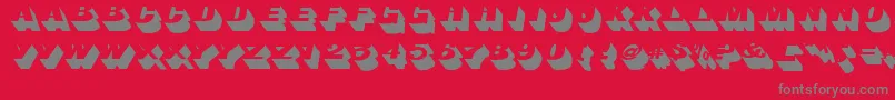 Шрифт Bigshadows – серые шрифты на красном фоне