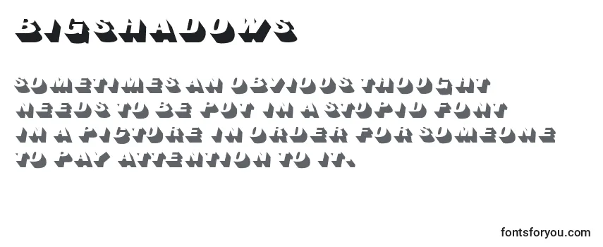 Review of the Bigshadows Font