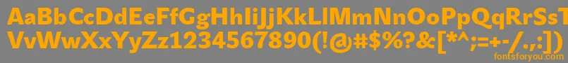 JohnsansBlackPro Font – Orange Fonts on Gray Background