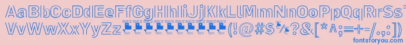 En savoir plus sur la police LaPejinaFontPersonalUse Police LaPejinaFontPersonalUse – polices bleues sur fond rose