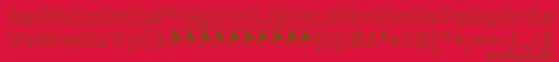LaPejinaFontPersonalUse Font – Brown Fonts on Red Background