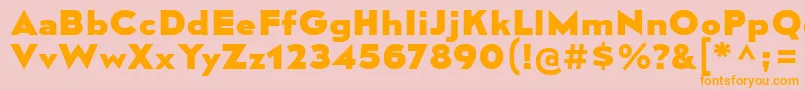 MesmerizeSeEb Font – Orange Fonts on Pink Background