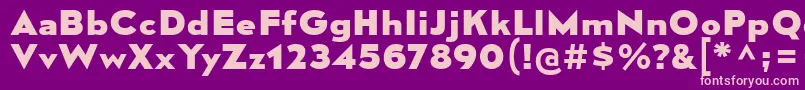 MesmerizeSeEb Font – Pink Fonts on Purple Background