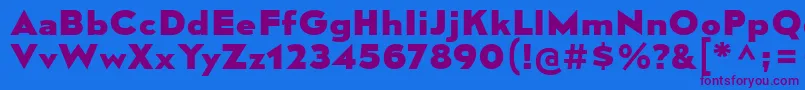 MesmerizeSeEb Font – Purple Fonts on Blue Background