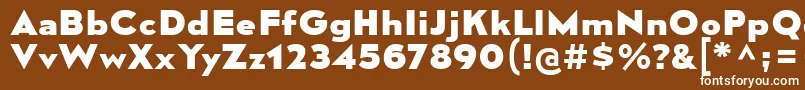 MesmerizeSeEb Font – White Fonts on Brown Background