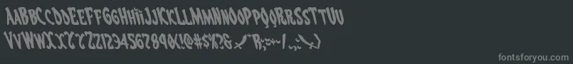 Eskindarleft Font – Gray Fonts on Black Background